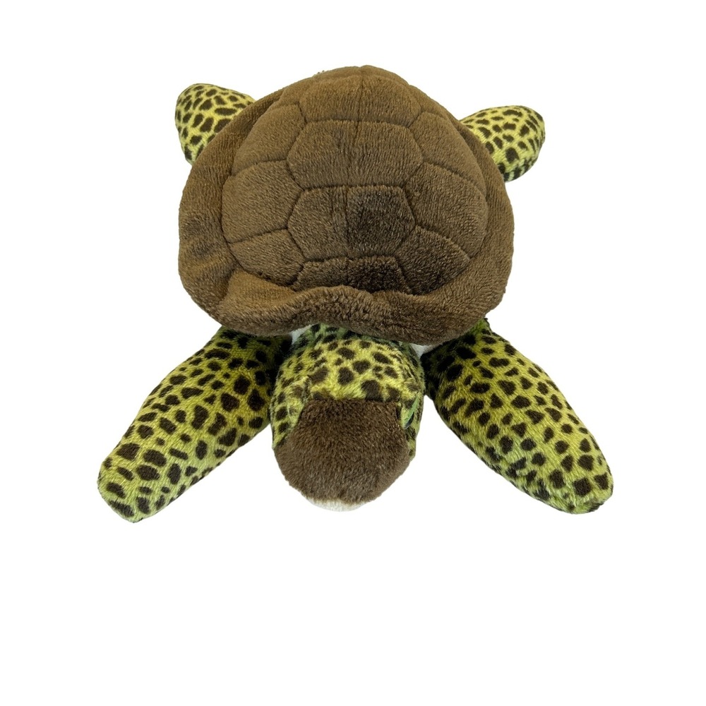 Wild Republic‎ Sea Turtle 13" Plush Toy Green Brown 2009